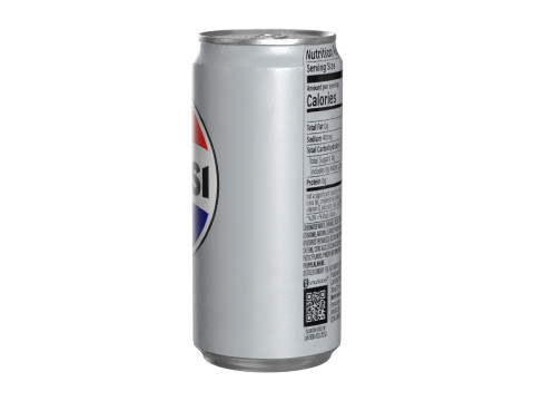Pepsi Diet Drink Can Sleek 250ml 04 Modello 3D
