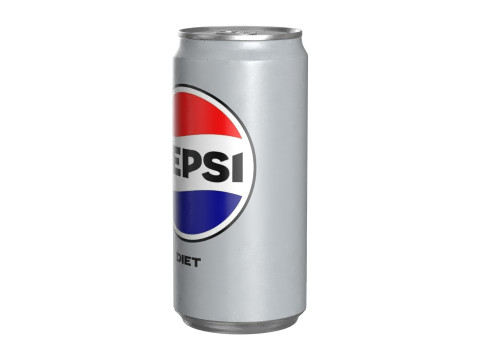 Pepsi Diet Drink Can Sleek 250ml 04 Modello 3D