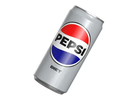 Pepsi Diet Drink Can Sleek 250ml 04 3D Model