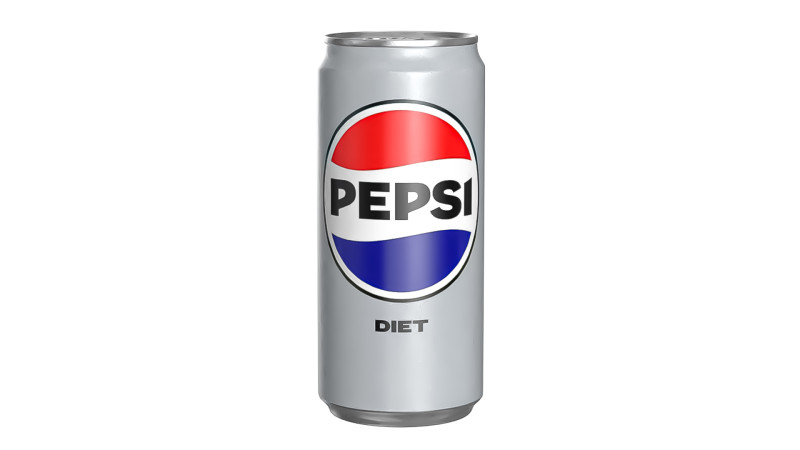 Pepsi Diet Drink Can Sleek 270ml 05 3D Model .c4d .max .obj .3ds .fbx .stl .blend 