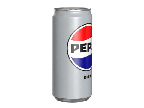 Pepsi Diet Drink Can Sleek 270ml 05 3D Model