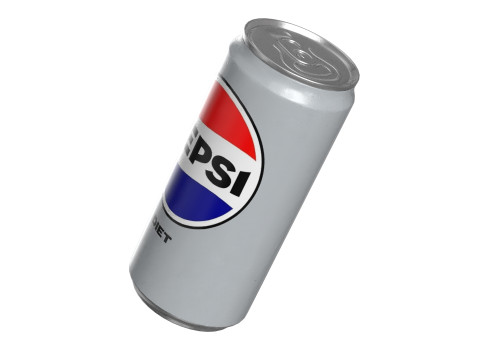 Pepsi Diet Drink Can Sleek 270ml 05 3D Model