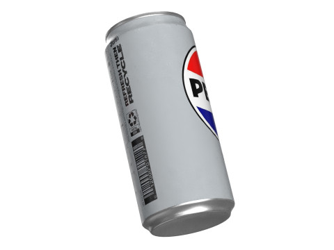 Pepsi Diet Drink Can Sleek 270ml 05 3D Model