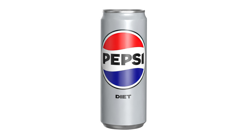 Pepsi Diet Drink Can Sleek 310ml 06 3D Model .c4d .max .obj .3ds .fbx .stl .blend 