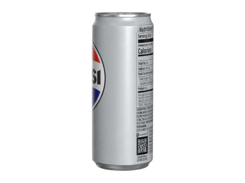 Pepsi Diet Drink Can Sleek 310ml 06 3D Model