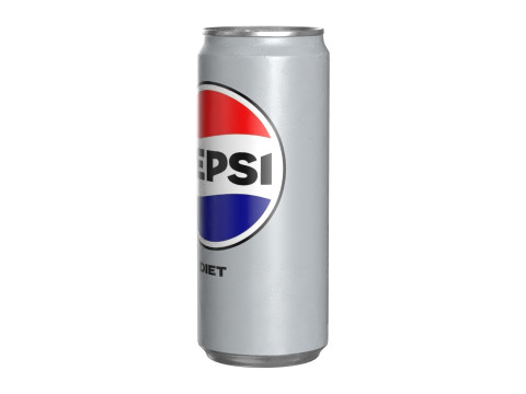 Pepsi Diet Drink Can Sleek 310ml 06 3D Model