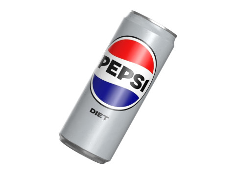 Pepsi Diet Drink Can Sleek 310ml 06 3D Model
