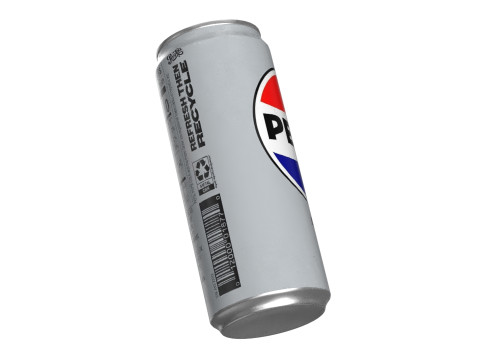 Pepsi Diet Drink Can Sleek 310ml 06 3D Model