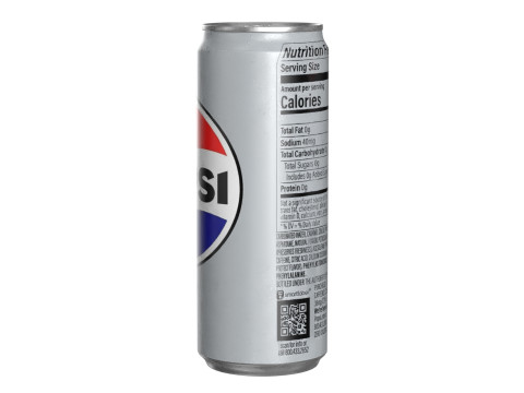 Pepsi Diet Drink Can Sleek 330ml 07 Model 3D