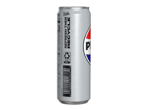 Pepsi Diet Drink Can Sleek 355ml 08 Model 3D