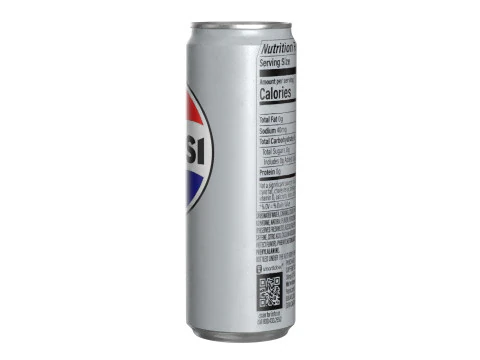 Pepsi Diet Drink Can Sleek 355ml 08 3D Model
