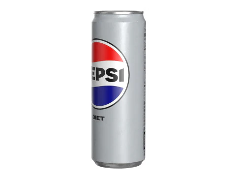 Pepsi Diet Drink Can Sleek 355ml 08 3D Model