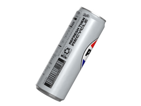 Pepsi Diet Drink Can Sleek 355ml 08 Model 3D