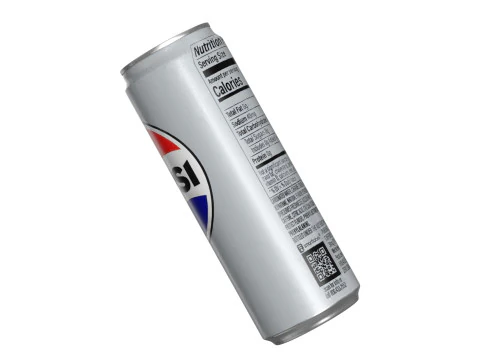 Pepsi Diet Drink Can Sleek 355ml 08 3D Model