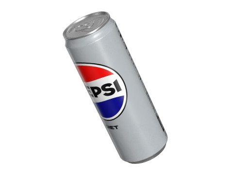 Pepsi Diet Drink Can Sleek 355ml 08 Model 3D