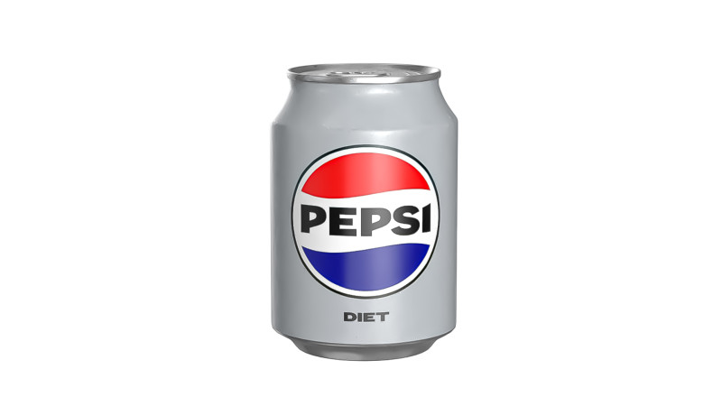 Pepsi Diet Drink Can 250ml 09 3D Model .c4d .max .obj .3ds .fbx .stl .blend 
