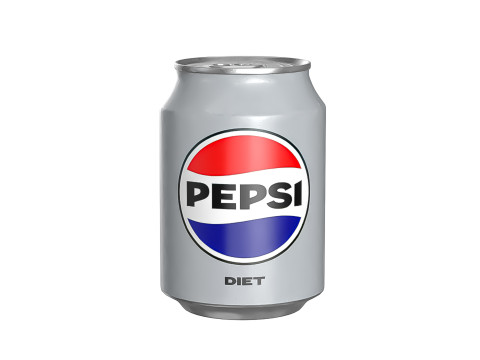 Pepsi Diet Drink Can 250ml 09 3D Model