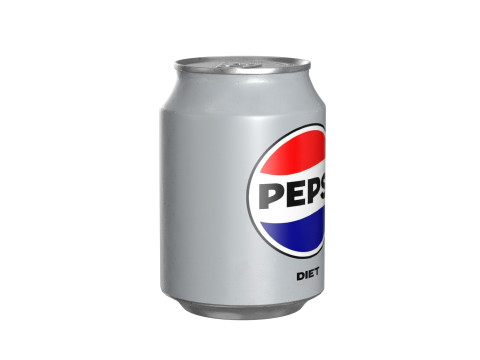Pepsi Diet Drink Can 250ml 09 3D Model