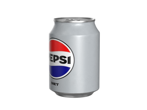 Pepsi Diet Drink Can 250ml 09 3D Model