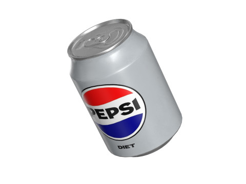 Pepsi Diet Drink Can 250ml 09 3D Model