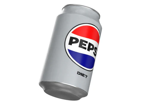 Pepsi Diet Drink Can 330ml 10 3D Model