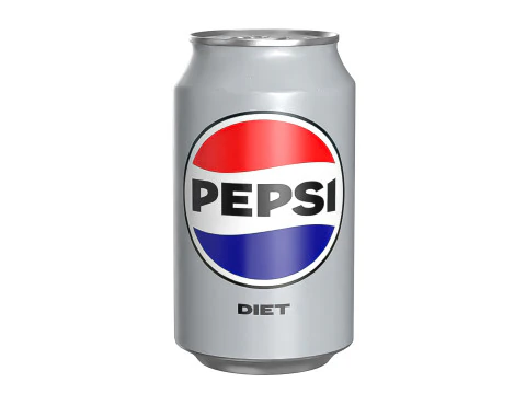 Pepsi Diet Drink Can 330ml 10 3D Model