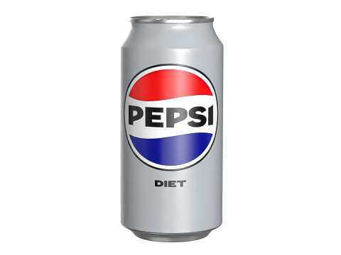 Pepsi Diet Drink Can 375ml 12 3D Model