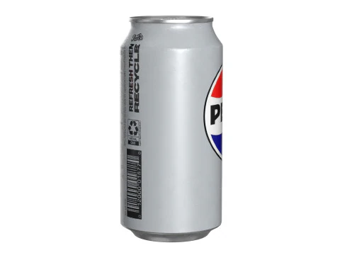 Lata de bebida diet&eacute;tica Pepsi 375ml 12 Modelo 3D
