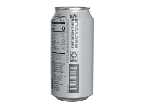 Lata de bebida diet&eacute;tica Pepsi 375ml 12 Modelo 3D