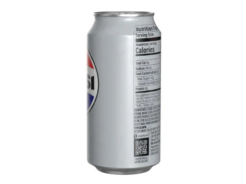 Lata de bebida diet&eacute;tica Pepsi 375ml 12 Modelo 3D