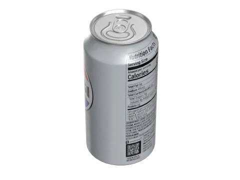 Lata de bebida diet&eacute;tica Pepsi 375ml 12 Modelo 3D