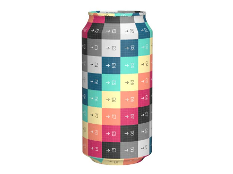 Lata de bebida diet&eacute;tica Pepsi 375ml 12 Modelo 3D