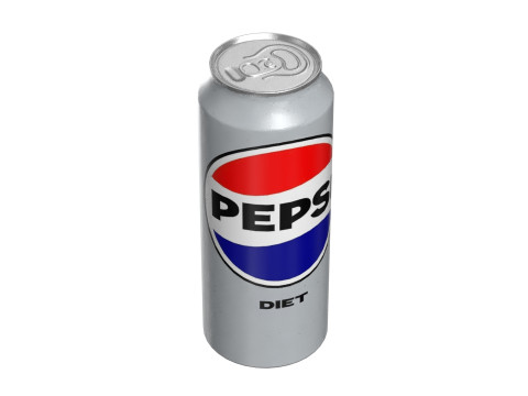 Pepsi Diet Drink Can 500ml 14 3D Модель
