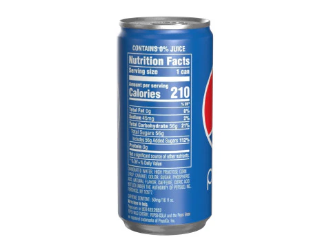 Pepsi Drink Can Slim 190ml 01 3D Model