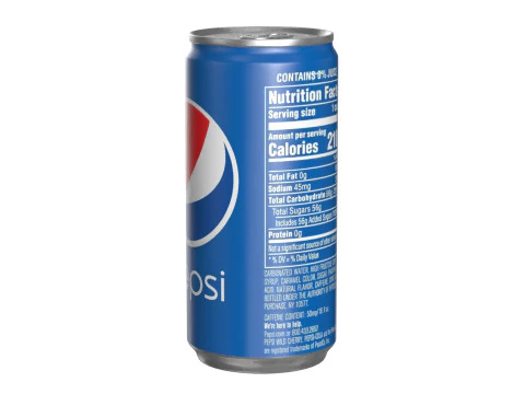 Pepsi Drink Can Slim 190ml 01 3D Model
