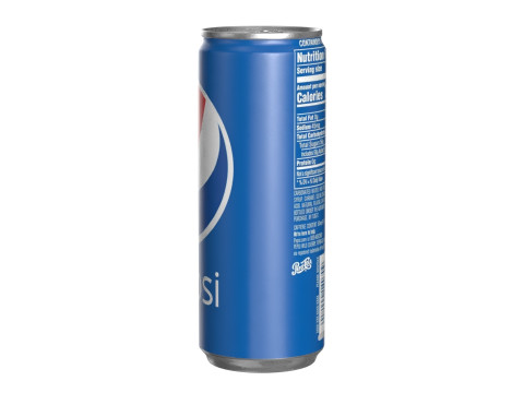 Pepsi Drink Can Slim 250ml 02 3D Model