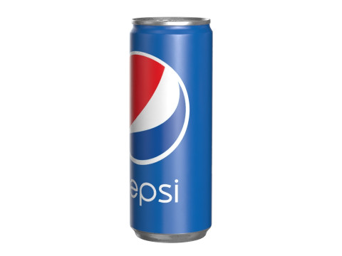Pepsi Drink Can Slim 250ml 02 3D Model