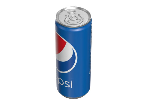 Pepsi Drink Can Slim 250ml 02 3D Model