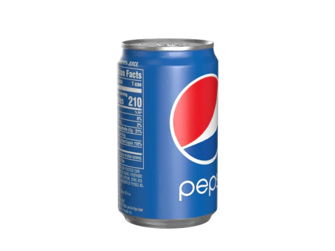 Pepsi Drink Can Sleek 200ml 03 3D Model