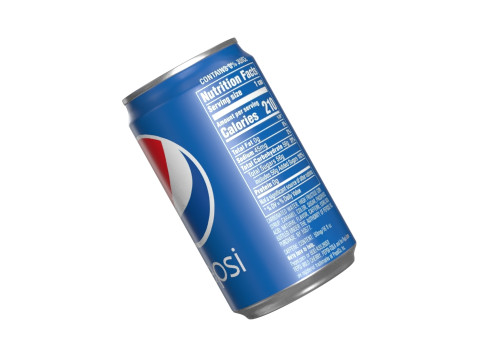 Pepsi Drink Can Sleek 200ml 03 3D मॉडल