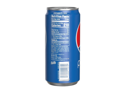 Pepsi Drink Can Sleek 250ml 04 3D Model