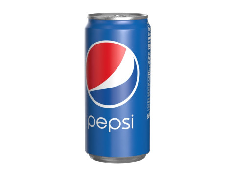 Pepsi Drink Can Sleek 250ml 04 3D Model