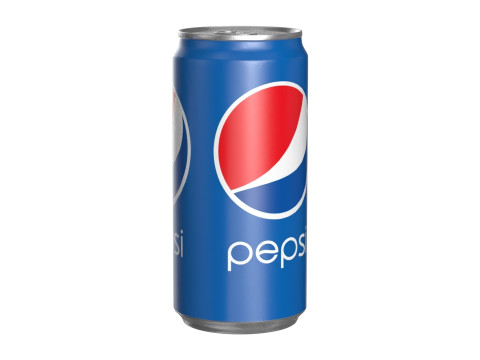 Pepsi Drink Can Sleek 250ml 04 3D Model