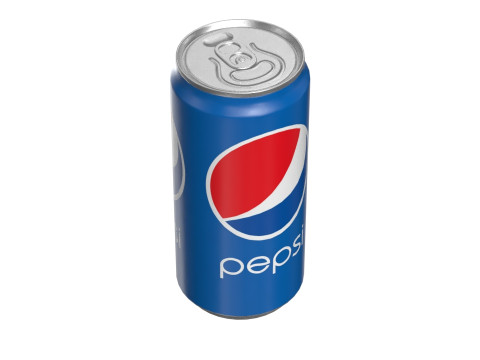 Pepsi Drink Can Sleek 250ml 04 3D Model