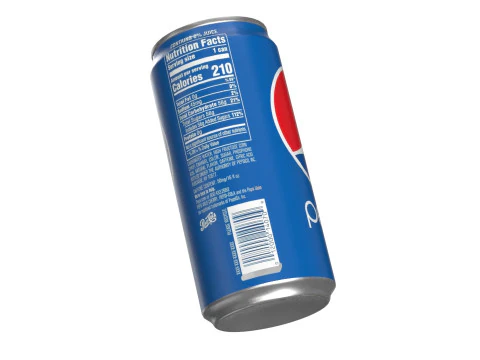 Pepsi Drink Can Sleek 250ml 04 3D Model