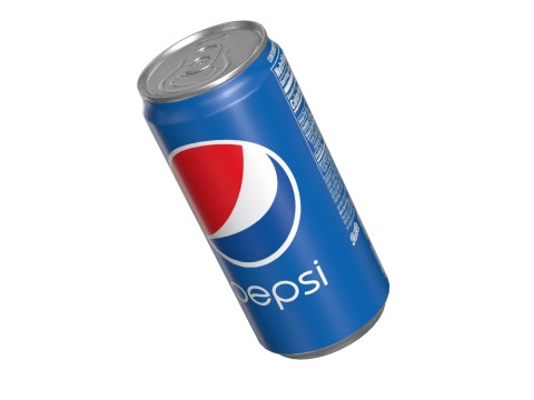 Pepsi Drink Can Sleek 250ml 04 3D Model