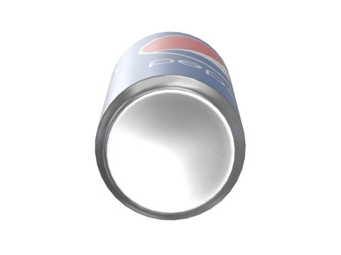 Pepsi Drink Can Sleek 250ml 04 3D Model