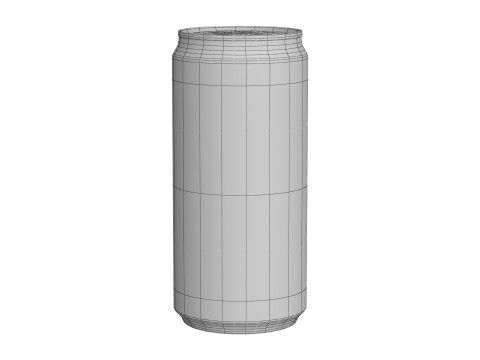 Pepsi Drink Can Sleek 250ml 04 3D Model
