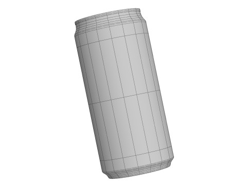 Pepsi Drink Can Sleek 250ml 04 3D Model