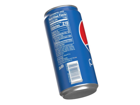 Pepsi Drink Can Sleek 270ml 05 Modèle 3D